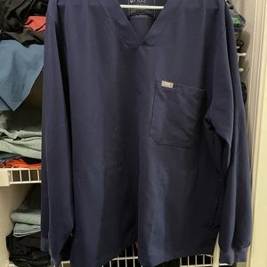 unisex FIGS long sleeve scrub top